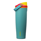 Owala FreeSip Sway front view showing full bottle and label, highlights capacity