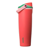 Owala FreeSip Sway front view showing Strawberry Fields finish and capacity