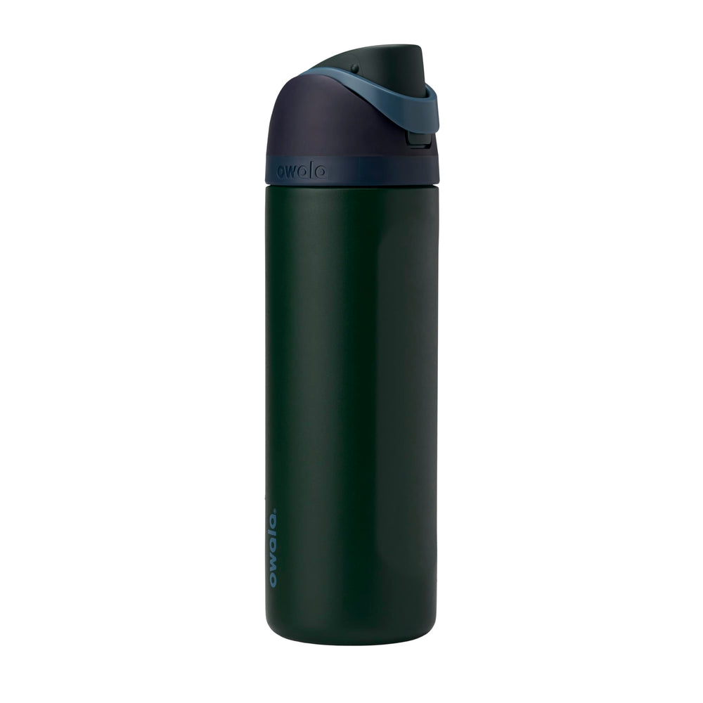 Owala bottle front view showing color and insulated benefit