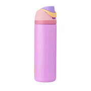 Owala bottle front with Rapunzel design shows fun kid-friendly art and reliable hold