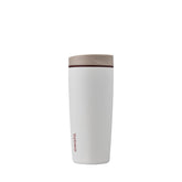 Owala front view of vanilla bean tumbler showing sleek finish and capacity benefit