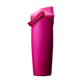 Owala bottle front view showing label and sleek finish, highlights durability