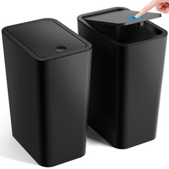 Owaylon cubo de basura frontal mostrando diseño compacto y tapa cerrada