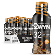 OWYN bottle front view showing No Nut Buttercup flavor and high protein benefit