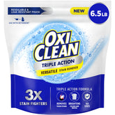 OxiClean bolsa frontal 6.5 lb mostrando envase resellable y conveniencia