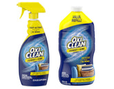 OxiClean frente del pack con spray y recarga mostrando conveniencia