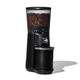 OXO Brew front view matte black showing sleek profile and stable base benefit