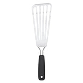 OXO espátula frontal mostrando diseño y tamaño, maniobra segura