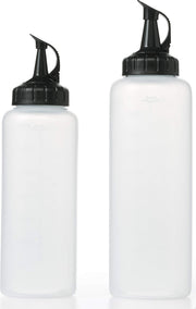 OXO botellas frontales empaques mostrando set y beneficios de control