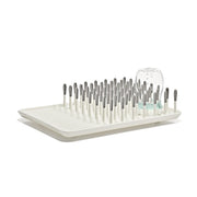 OXO Tot front view of drying rack showing capacity and tidy organization