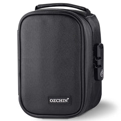 OZCHIN estuche frontal mostrando la carcasa resistente y diseño discreto