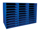 Pacon Classroom Keepers vista frontal mostrando las 30 ranuras y facilidad de acceso