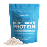 Paleovalley front packaging showing clean unflavored collagen benefits