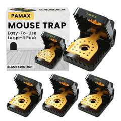 PAMAX vista frontal de la trampa y su empaque, solución compacta y eficaz