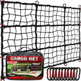 PAMAZY front view of packed cargo net showing full coverage and protection