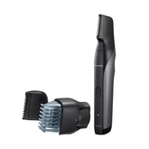 Panasonic body groomer front view showing compact design and easy grip for comfortable control