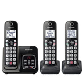 Panasonic front view showing device and answering machine, clear controls benefit