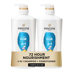 Pantene Classic Clean frontal mostrando envase grande y beneficio de limpieza