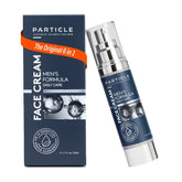 Particle face cream front packaging showing clean design and travel-ready size