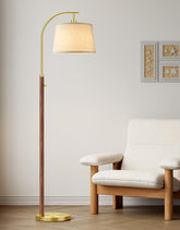 PARTPHONER lamp front view showing full arc and elegant silhouette for ambient light