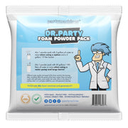 Partymachines front packaging showing powder pack and clear instructions benefit quick setup