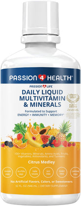 Passion 4 Life front bottle showing full product and clarity benefit
