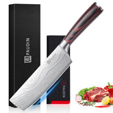 PAUDIN cuchillo nakiri frontal con empaque elegante que facilita regalo
