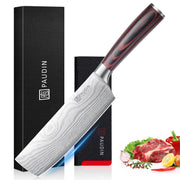 PAUDIN cuchillo nakiri frontal con empaque elegante que facilita regalo
