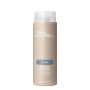Paul Mitchell envase frontal mostrando la marca y beneficio limpieza