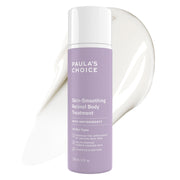 Paula's Choice loción corporal frontal mostrando envase y beneficios hidratantes