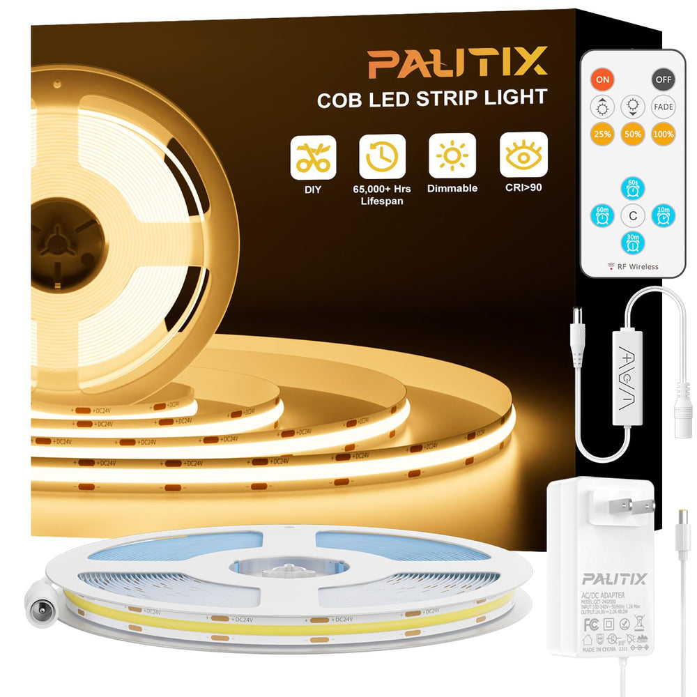 PAUTIX caja y contenido del kit con fuente y mando, instalación lista