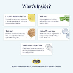 Pawfy etiqueta con ingredientes naturales para cuidado sensible