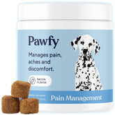 Pawfy front packaging showing jar and label for clear product identification and benefits