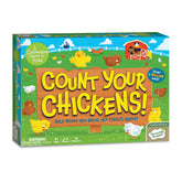 Peaceable Kingdom caja frontal Count Your Chickens, presentación clara y amigable