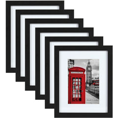 PEALSN marco frontal set de seis mostrando acabado negro elegante