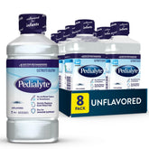 Pedialyte unflavored front packaging showing bottle and label for quick recognition and trust