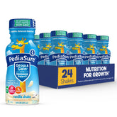 PediaSure vanilla front packaging showing 24-pack and key benefits