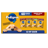 Pedigree caja de 48 sobres front mostrando cantidad y empaque práctico