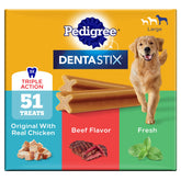 Pedigree embalaje delantero variedad 51 unidades mostrando marca y cantidad