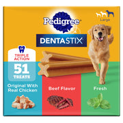 Pedigree embalaje delantero variedad 51 unidades mostrando marca y cantidad