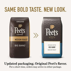 Peet's seis bolsas del paquete Big Bang listos para almacenar y usar