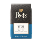 Peet's Coffee empaque Big Bang al frente mostrando bolsa de 18 onzas, atractivo visual