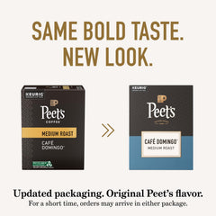 Peet's posos de café en cápsula mostrando textura y beneficio aroma intenso