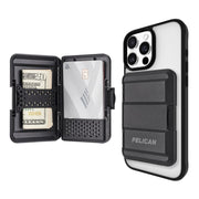 Pelican MagSafe Wallet front view showing slim profile and secure storage