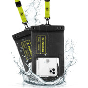 Pelican front view showing clear window and phone visibility for quick access