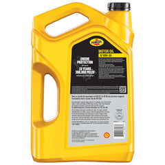 Pennzoil etiqueta con detalle 10W-30 y beneficios de protección visibles