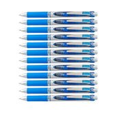 Pentel EnerGel RTX frontal mostrando diseño negro y plateado, aspecto profesional