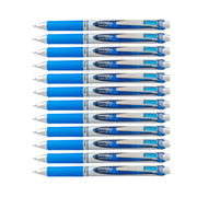 Pentel EnerGel RTX frontal mostrando diseño negro y plateado, aspecto profesional