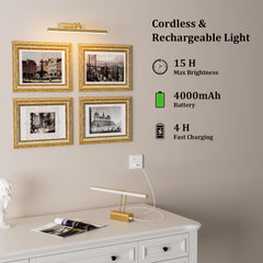 Percantis iluminando un cuadro para resaltar colores y detalles