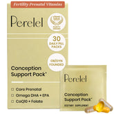 Perelel front packaging showing the conception support pack and easy daily use benefit